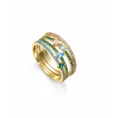 thumbnail Anillo Viceroy 13099A013-59 mujer cristal verde