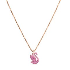 Colgante Swarovski Iconic Swan 5647552 mujer rosa