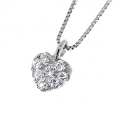 Collar Davite & Delucchi CLN011304 mujer oro blanco diamantes Classic Line