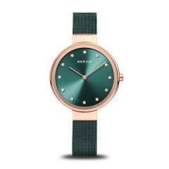 Reloj Bering Classic 12034-868 mujer acero verde