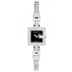 Reloj Gucci YA102511 Mujer Negro Cocodrilo Diamantes