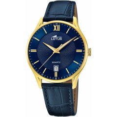 Reloj Lotus 18403/H hombre acero y piel azul