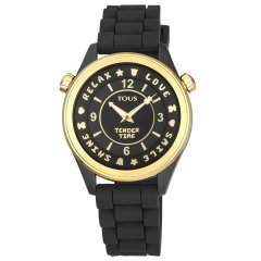 Reloj Tous Tender 200350600 mujer silicona negra