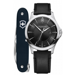 Reloj Victorinox black leather V241904.1 hombre 