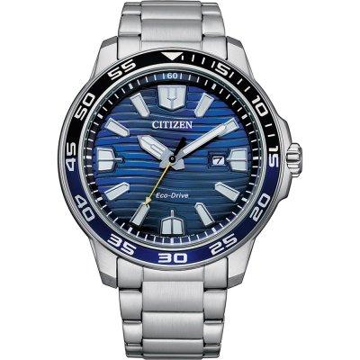 principal Reloj Citizen Caballero 3 agujas AW1525-81L acero azul