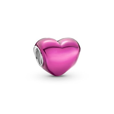 principal Charm Pandora 799291C03 corazón rosa metálico