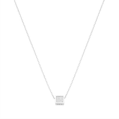 principal Collar Cube ITEMPORALITY SNL-101-007-UU Mujer plata