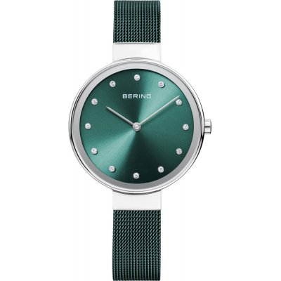 principal Reloj Bering Classic 12034-808 mujer acero verde