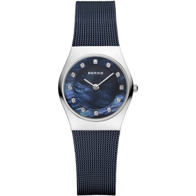 principal Reloj  BERING Malla azul acero 11927-307 mujer plateado