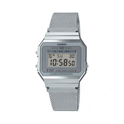 principal Reloj Casio Collection A700WEM-7AEF Unisex Plateado Cronómetro