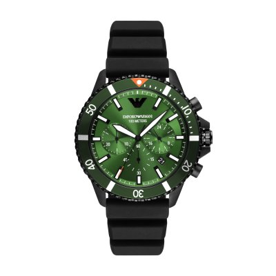 principal Reloj Emporio Armani AR11463 Diver silicona verde