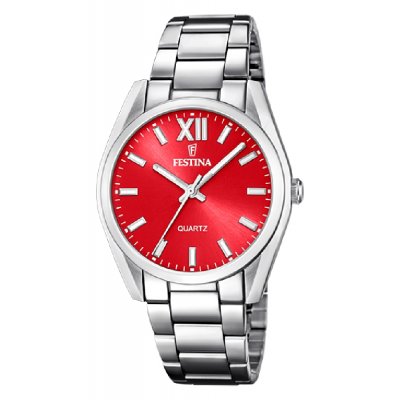 principal Reloj Festina Boyfriend F20622/B acero mujer rojo