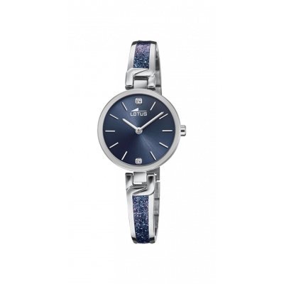 principal Reloj LOTUS BLISS 18722/3 acero mujer circonitas azul