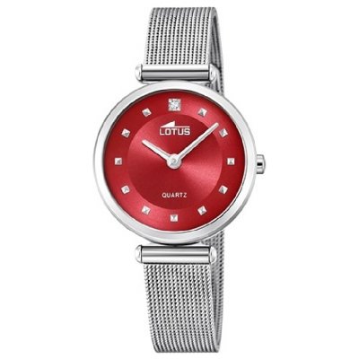 principal Reloj Lotus Bliss 18793/5 acero mujer rojo