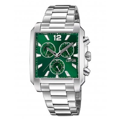 principal Reloj Lotus Chrono 18850/3 hombre acero verde