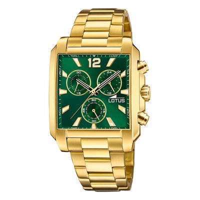 principal Reloj Lotus Chrono 18853/3 hombre acero verde