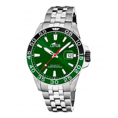 principal Reloj Lotus Excellent 18766/2 acero hombre verde