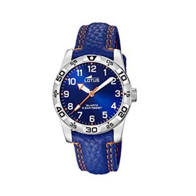principal Reloj Lotus Junior collection 18665/2 cuero azul