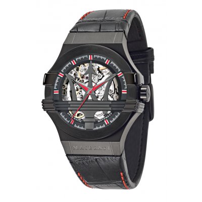 principal Reloj Maserati Potenza R8821108010 Hombre Negro Piel