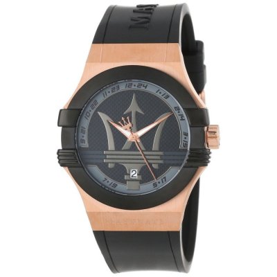 principal Reloj Maserati Potenza R8851108002 Hombre Caucho Negro