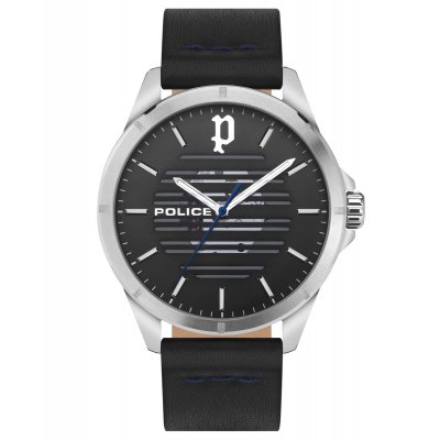 principal Reloj Police Barwara PEWJA2204502 black leather