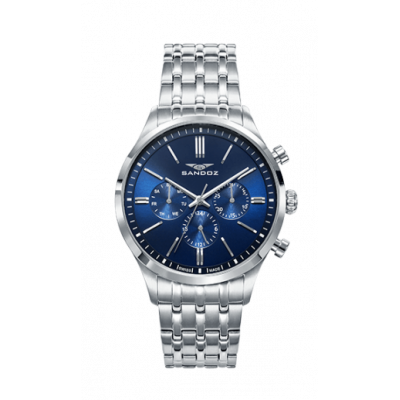 principal Reloj Sandoz Elegant 81469-37 hombre azul