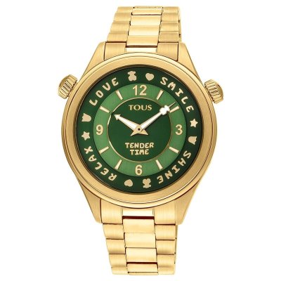 principal Reloj Tous Tender 200350620 mujer acero dorado