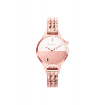 principal Reloj Viceroy 42328-97 Air mujer blanco acero rosado