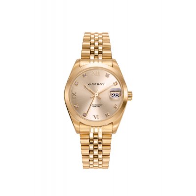 principal Reloj Viceroy 42414-23 mujer acero dorado