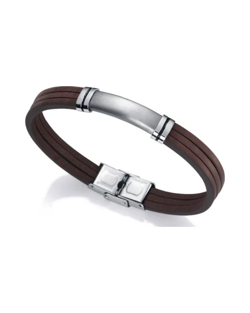 Armband Viceroy 6454P01011 Mann Edelstahl Leder 
