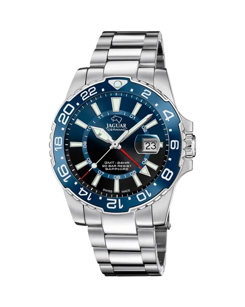 Orologio da uomo J1011/2 Ceramic in acciaio inossidabile argentato