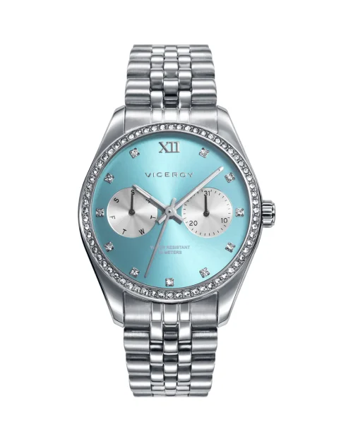 Viceroy Chic 42418-67 zegarek damski stal szlachetna zielony
