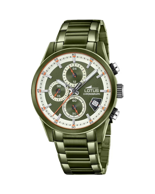 Reloj Lotus Pulse Collection 19090/1 cronógrafo hombre acero verde