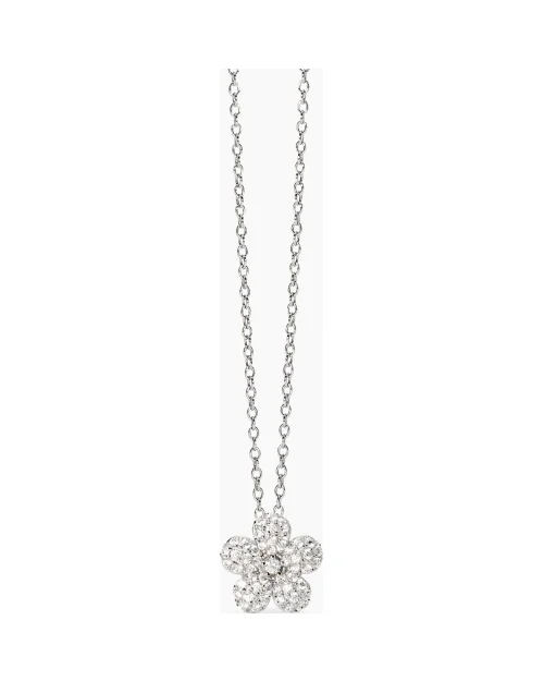 Gargantilla Mabina Maledetta Primavera 553798 flor plata 925 circonitas
