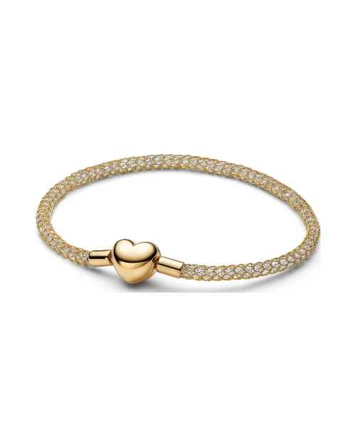 Pulsera Pandora 564971C01-18 malla cierre corazón