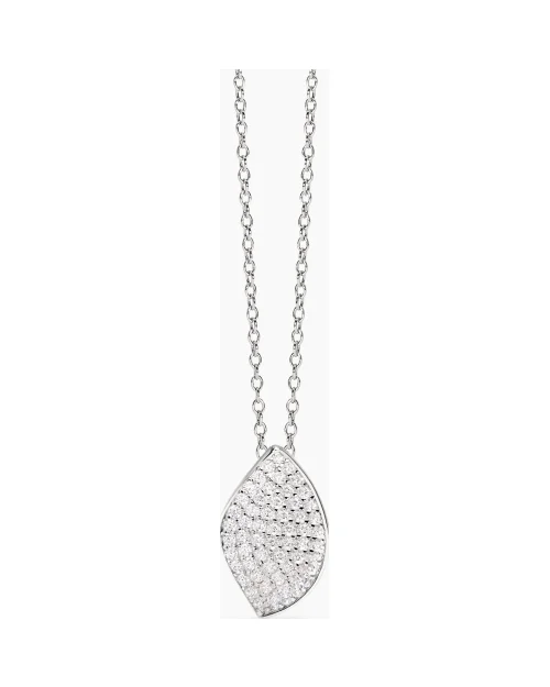 Gargantilla Mabina Come Te 553829 hoja plata 925 circonitas