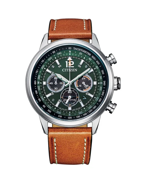 Reloj Citizen Cronógrafo CA4470-15X acero y piel
