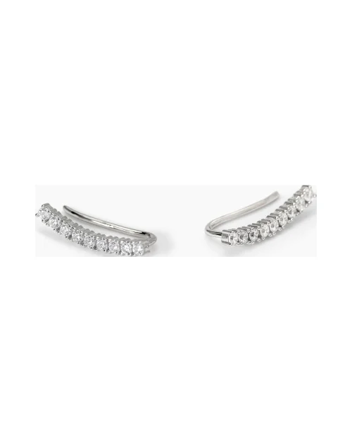 Pendientes Mabina Lunetta 563709 trepadores plata 925 circonitas
