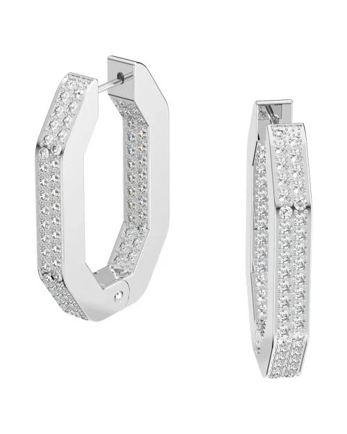 Damskie kolczyki kółka Swarovski 5618308 Dextera