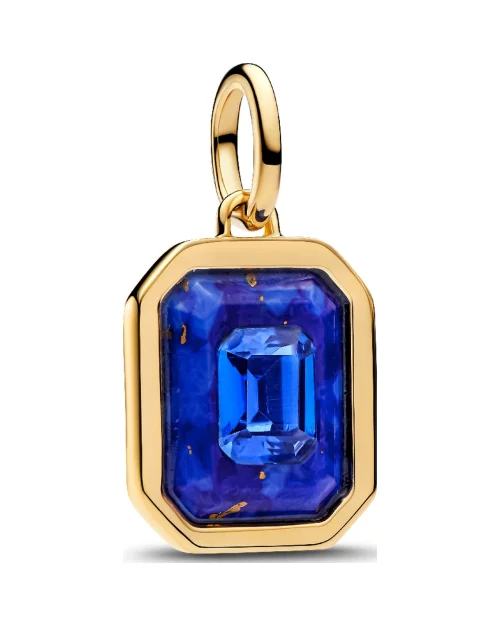 Charm Pandora 765035C01 colgante hexágono azul