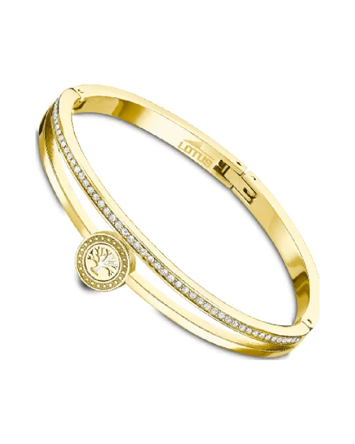 Bracelet Lotus Style LS2121-2/3 acier inoxydable plaqué or