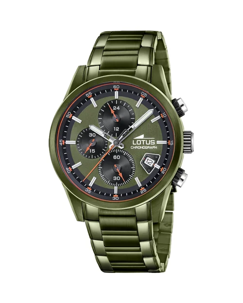Reloj Lotus Pulse Collection 19090/3 cronógrafo hombre acero verde