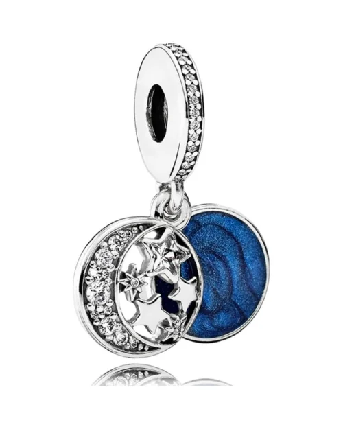 Pandora 791993CZ Damski srebrny wisiorek Night Sky Vintage Bead