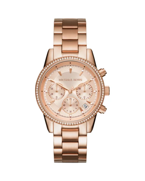Michael Kors Jetset MK6357 stainless steel watch rose gold