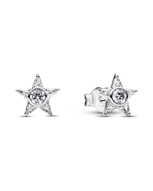 Pendientes de botón Pandora 295089C01 estrella