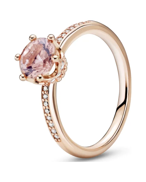 Pandora Ring 188289C01-52 bague rose en argent sterling pour femme