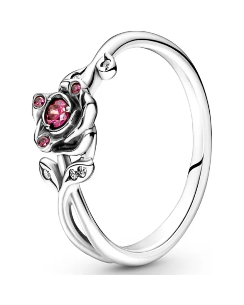 Pandora Bague 190017C01-54 Bague rose La Belle et la Bête 
