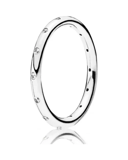 Bague Pandora 190945CZ-52 Argent Zirconia Gouttes étincelantes