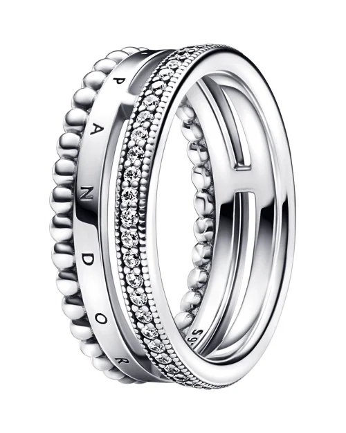 Pierścionek Pandora 192312C01-56 z cyrkoniami pavé 