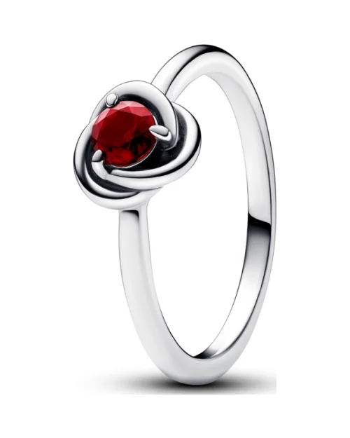 Pandora Ring 192993C01-56 Eternity Cirkel Rood